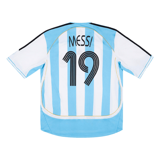 Vintage Futball Meze MESSI #19 Argentína Hazai 2006