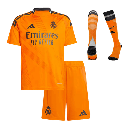 Kid's Real Madrid Away Football Shirt Kit (Shirt+Shorts+Socks) 2024/25 Football Kit UK