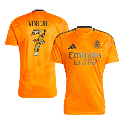 VINI JR. #7 Real Madrid Idegen Focimez 2024/25 - Bear Champ Betűtípus