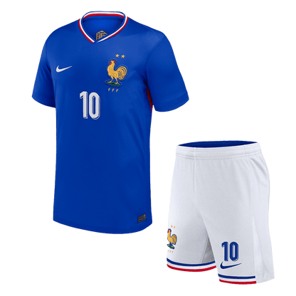 MBAPPE #10 France Home Kids Soccer Jerseys Kit EURO 2024 