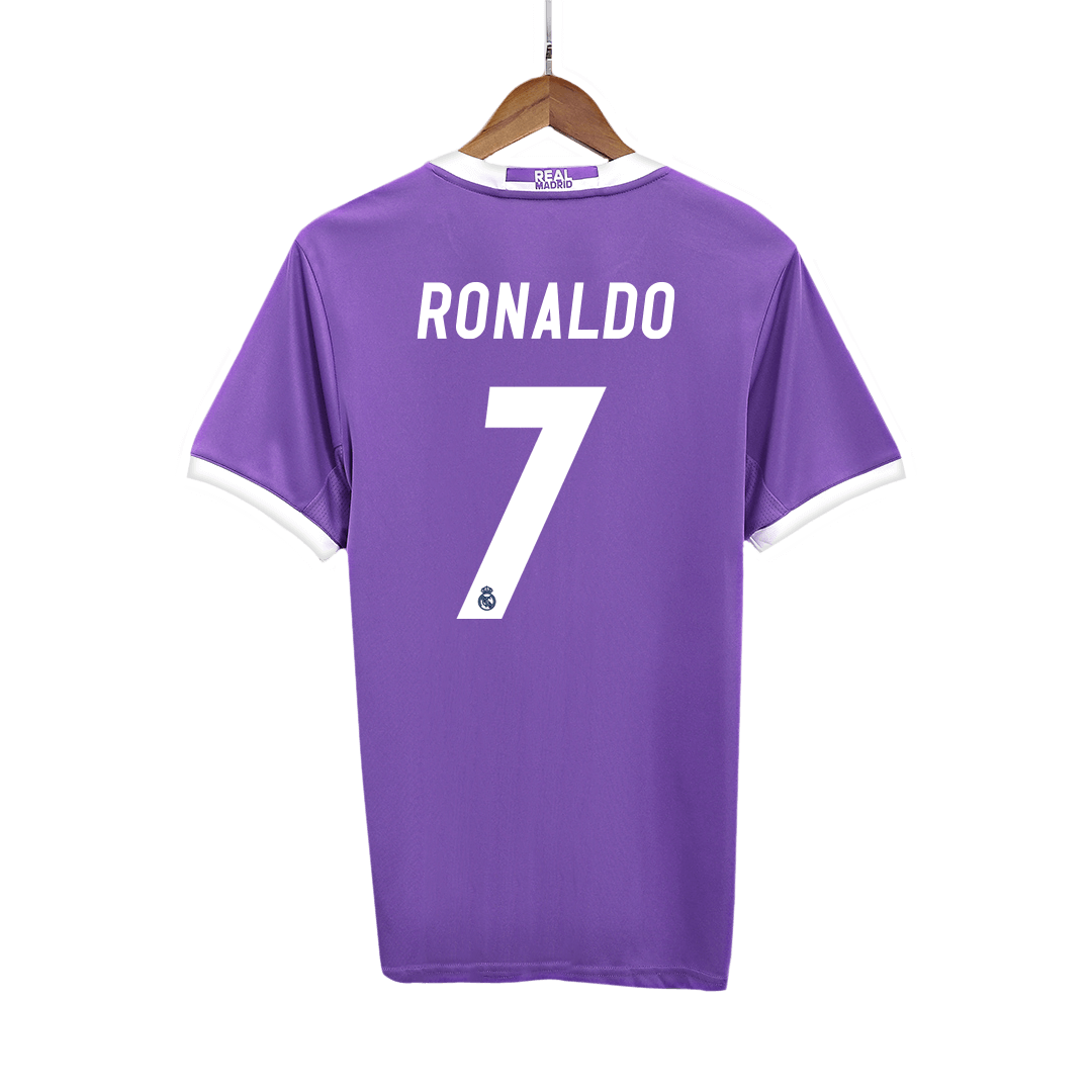 Vintage Foci Mez RONALDO #7 Real Madrid Idegen 2016/17