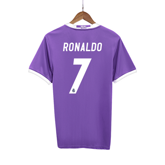 Vintage Foci Mez RONALDO #7 Real Madrid Idegen 2016/17