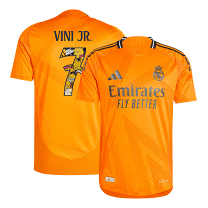 VINI JR. #7 Real Madrid Idegen Focimez Autentikus 2024/25 - Bear Champ Betűtípus