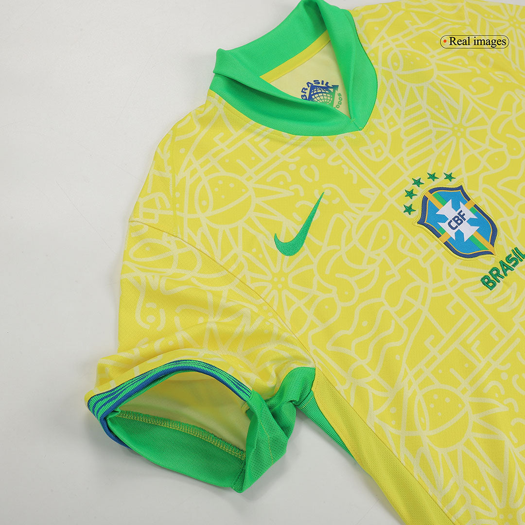 NEYMAR JR #10 Brazil Home Soccer Jersey 2024