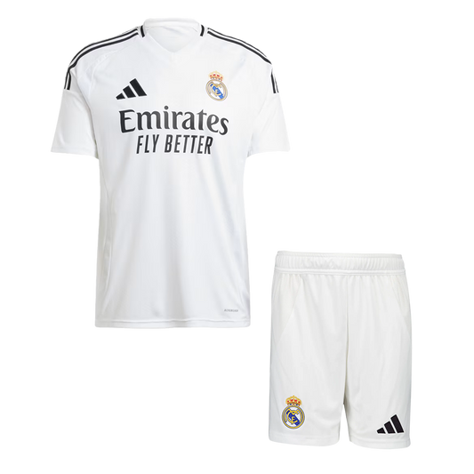 Men's Real Madrid Home Football Shirt Kit (Shirt+Shorts) 2024/25 Football Kit UK