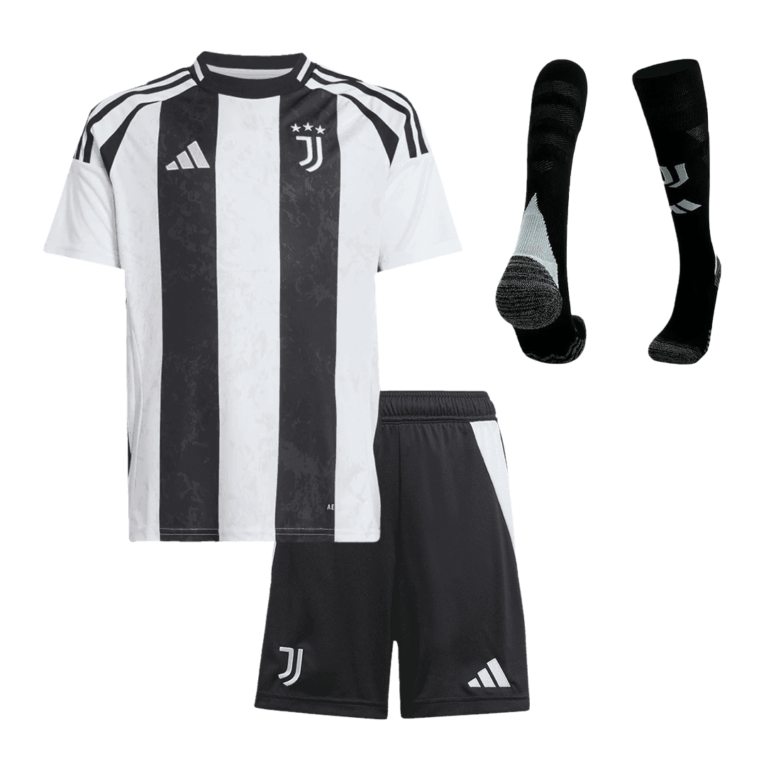 Gyermek Juventus Hazai Focimez Készlet (Mez+Sort+Zokni) 2024/25