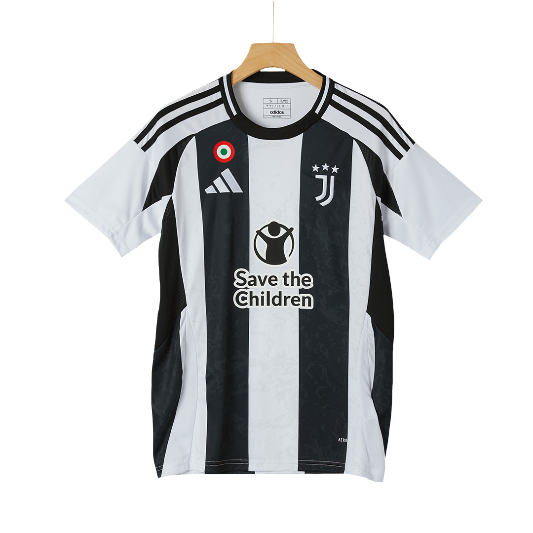 Juventus Home Soccer Jersey 2024/25 - Save The Children Sponsor