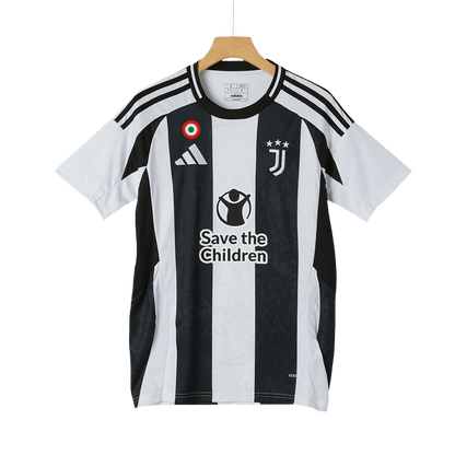 Juventus Home Soccer Jersey 2024/25 - Save The Children Sponsor