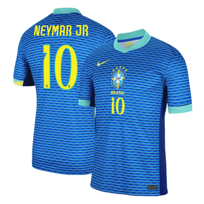 NEYMAR JR #10 Brazil Away Soccer Jersey 2024