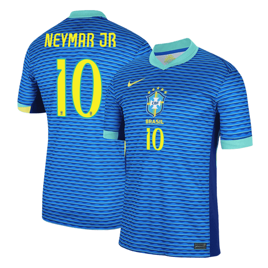 NEYMAR JR #10 Brazil Away Soccer Jersey 2024