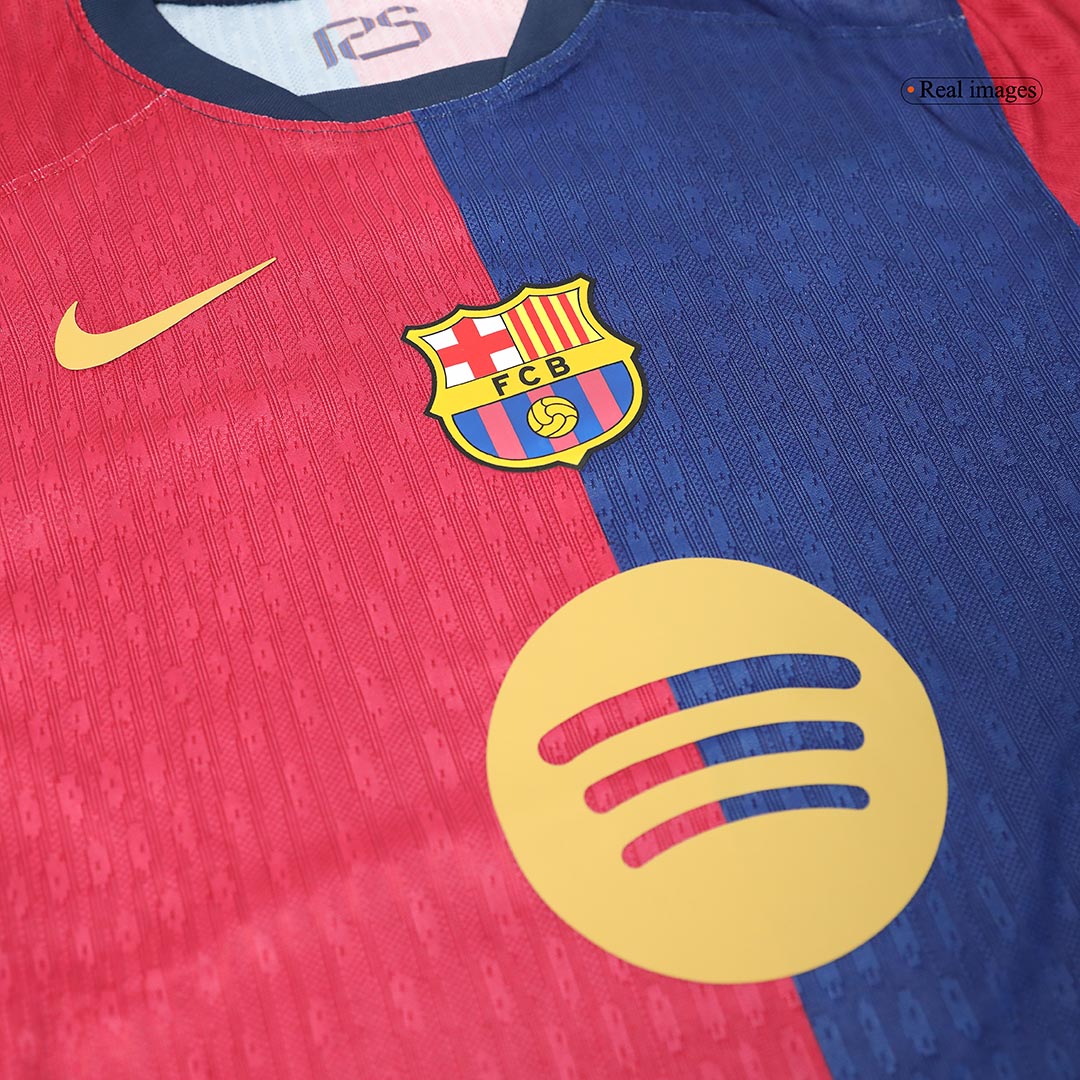 Hiteles Barcelona Hazai Foci Mez 2024/25 Spotify Logó Szöveg Nélkül