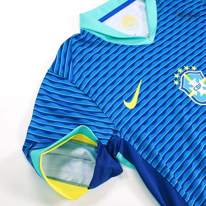 NEYMAR JR #10 Brazil Away Soccer Jersey 2024