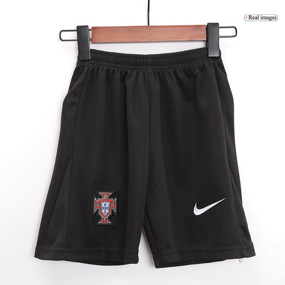 Kid's Portugal Away Soccer Jersey Kit(Jersey+Shorts) 2024 