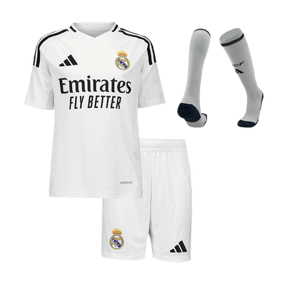 Gyerekek Real Madrid Hazai Foci Mez Készlet (Mez+Rövidnadrág+Zokni) 2024/25