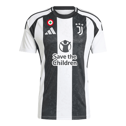 Juventus Home Soccer Jersey 2024/25 - Save The Children Sponsor