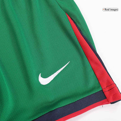 Kid's Portugal Home Soccer Jersey Kit(Jersey+Shorts) Euro 2024 