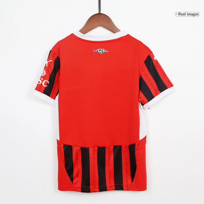 Kids AC Milan Home Soccer Jersey Kit (Jersey+Shorts) 2024/25