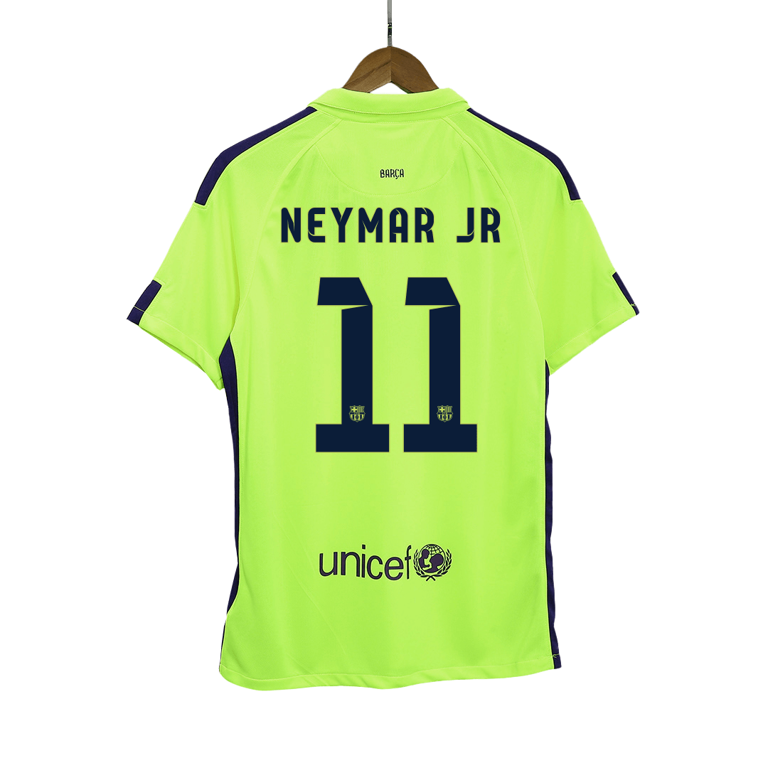 Vintage Foci Mez NEYMAR JR #11 Barcelona Harmadik Idegen 2014/15