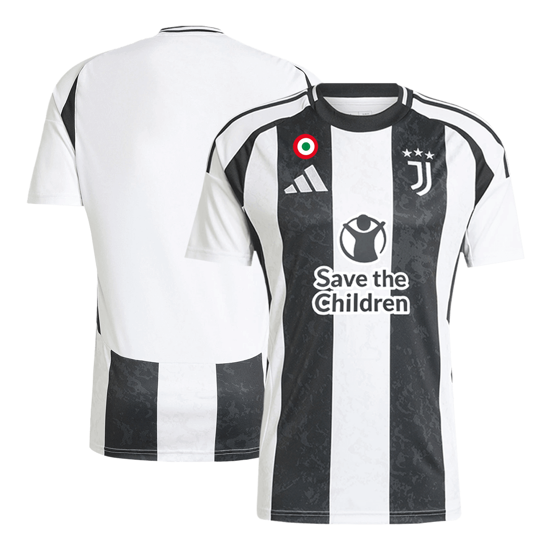 Juventus Home Soccer Jersey 2024/25 - Save The Children Sponsor