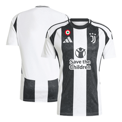 Juventus Home Soccer Jersey 2024/25 - Save The Children Sponsor