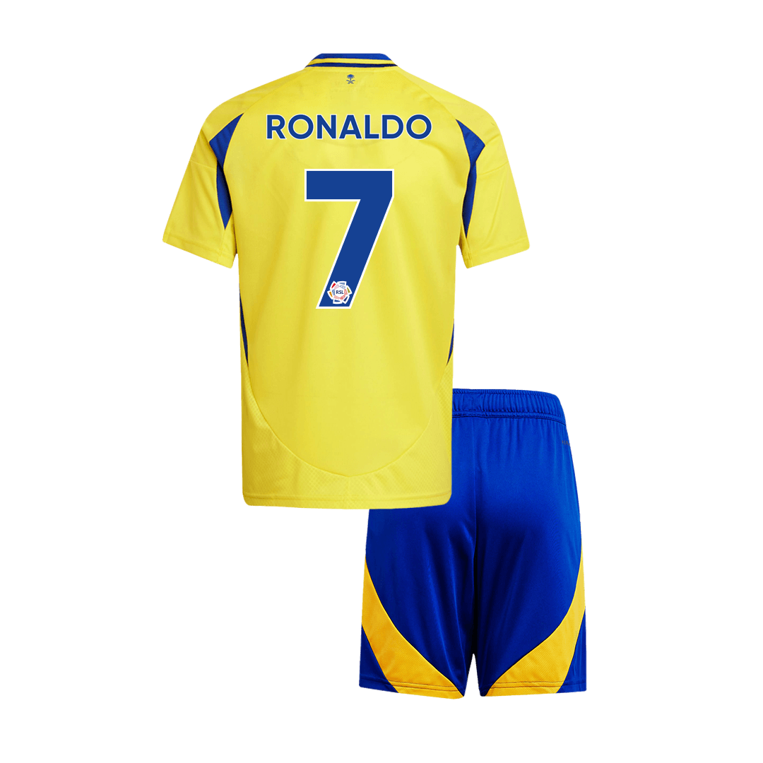 RONALDO #7 Al Nassr Hazai Gyerek Foci Mez Készlet 2024/25