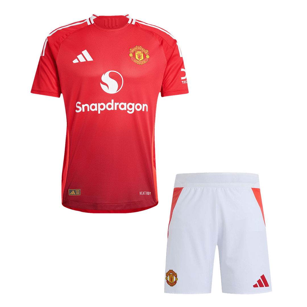 Authentic Manchester United Hazai Foci Mez Szett (Mez+Sort) 2024/25