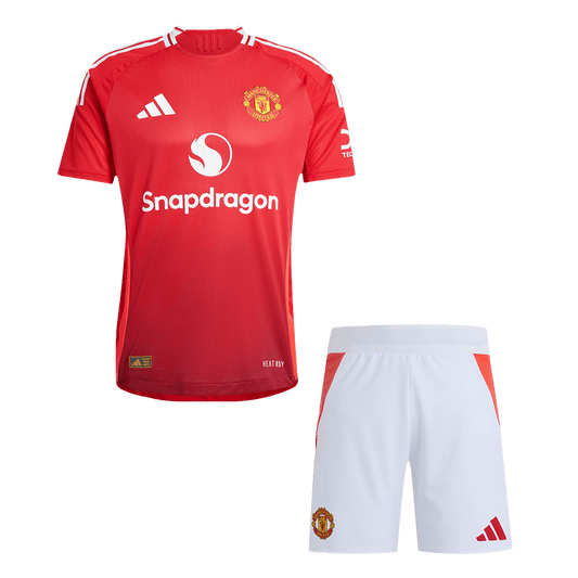 Authentic Manchester United Hazai Foci Mez Szett (Mez+Sort) 2024/25