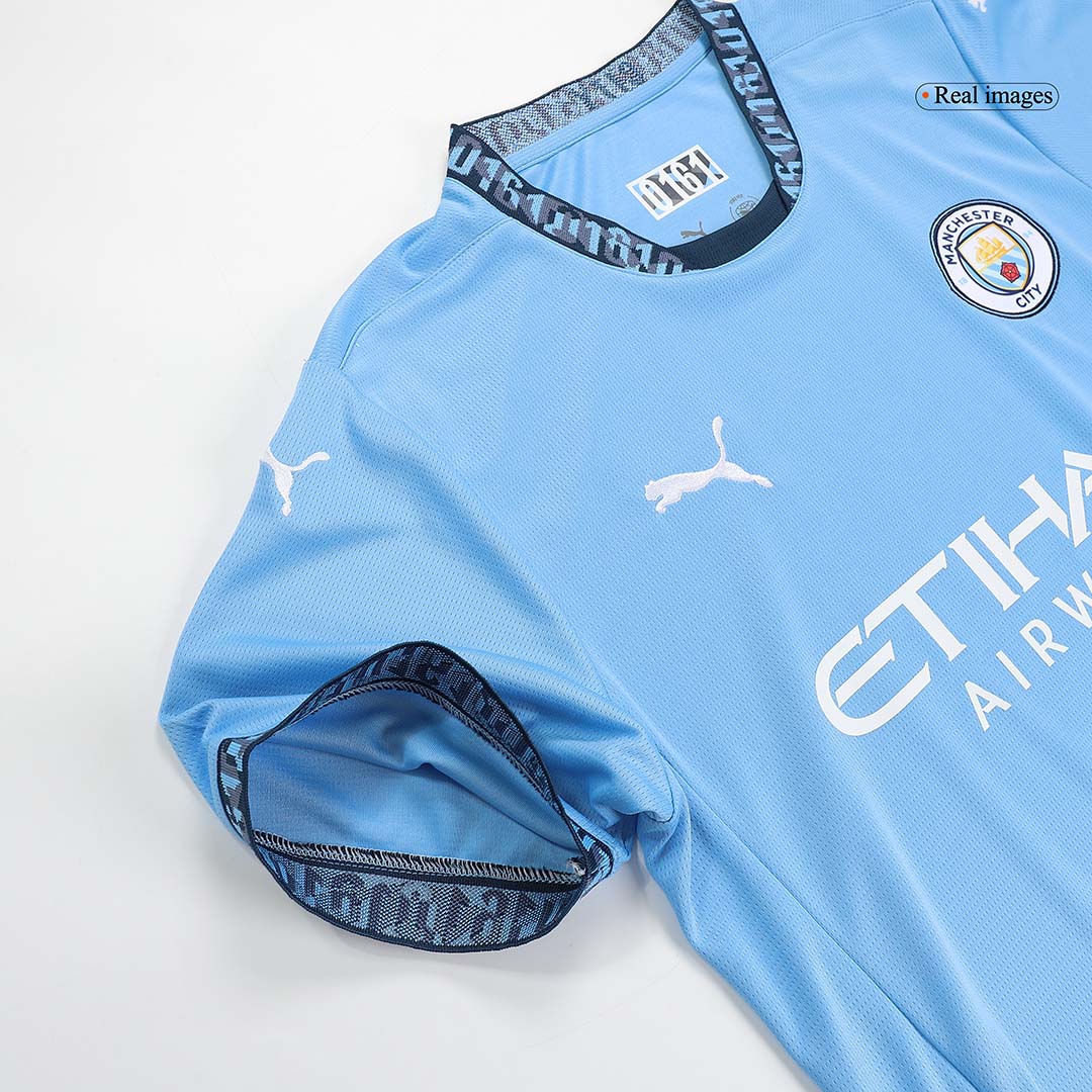 Manchester City Home Football Shirt Kit(Shirt+Shorts+Socks) 2024/25 Football Kit UK