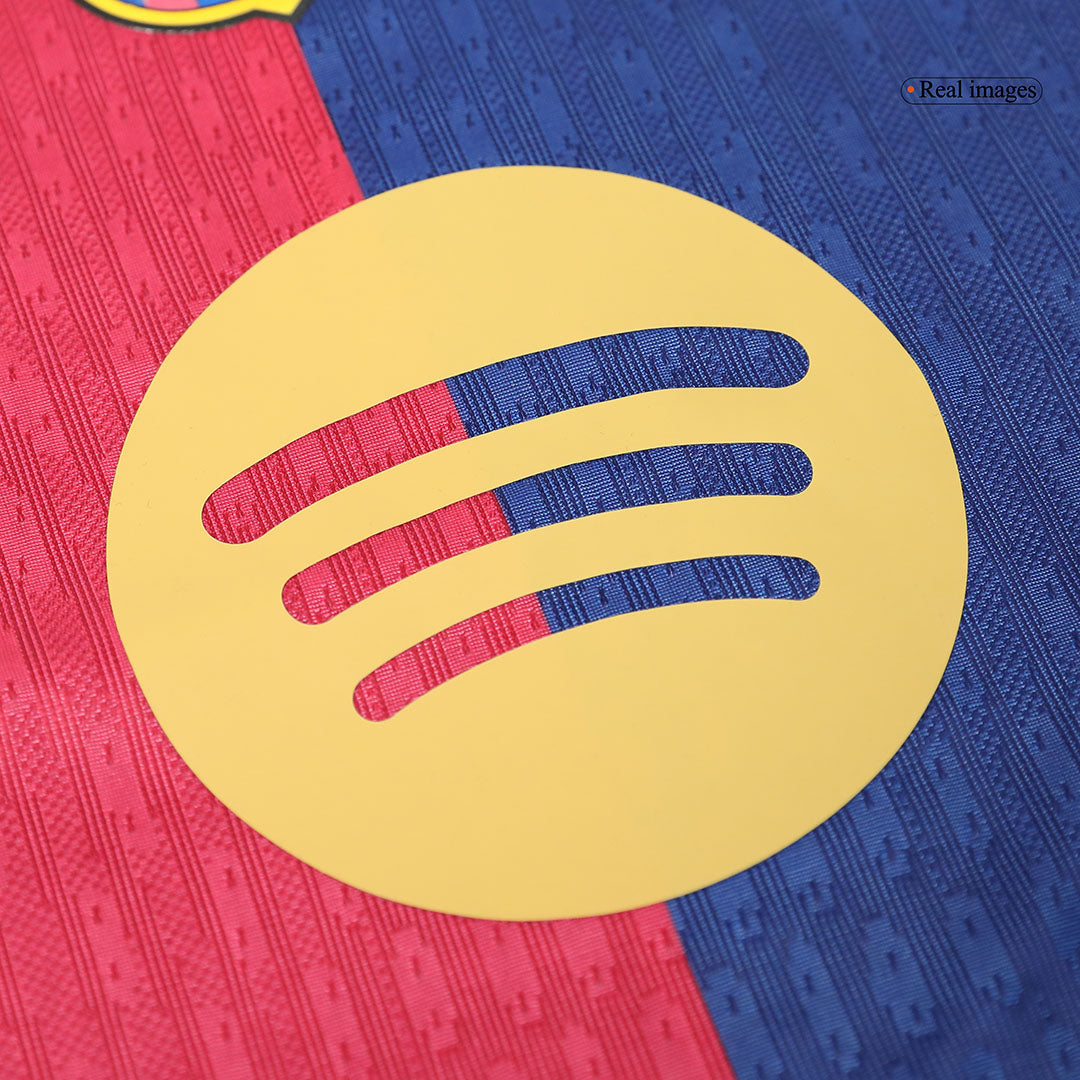 Hiteles Barcelona Hazai Foci Mez 2024/25 Spotify Logó Szöveg Nélkül