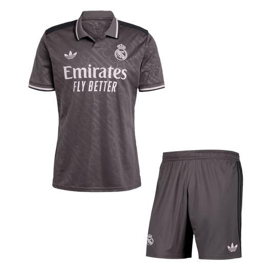 Men's Real Madrid Third Away Football Shirt Kit (Shirt+Shorts) 2024/25 Football Kit UK